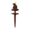 Rustic Pulley Frog King, Cast Iron Garden Hose Guide, Dimensions