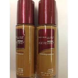 Maybelline ( LOT OF 3 ) Maybelline Instant Age Rewind Foundation SPF18 Caramel (Dark-2) .