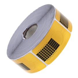 FRCOLOR Nail Guide Stickers for Women Golden Rectangular Paper Holder Nail Extension Sticker Manicure Tool