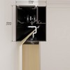 JUBEST 6FT Sliding Barn Door Hardware Track Kit, Aluminium Alloy