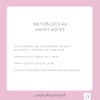 Odernichtoderdoch Notepad A6 Happy Notes - Lined Pad in Handy