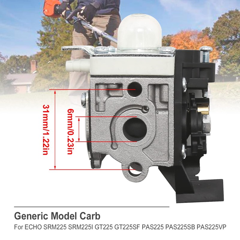 Anxingo SRM225 Carburetor Replacement for Echo RB-K93 GT225 PE225 PAS-225