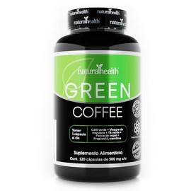 Natural Health Green Coffee Frasco 120 Cápsulas 500mg Ingredientes Naturales
