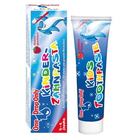 One Drop Only® Children's Toothpaste with Raspberry Flavour - Children's Toothpaste for Strong and Healthy Milk Teeth with Fluoride (1 x 50 ml)