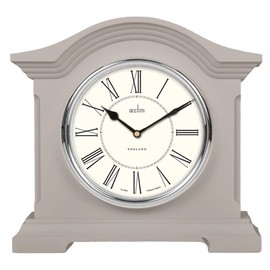 Acctim 33796 Cliffburn Mantel Clock in Taupe