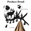 Zckjnoi Elk Antler Key Holder Wall Mount – Rustic Key