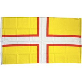 NWFlags Outdoor Heavy Dorset Flag 5ft x 3ft 110d Knitted Polyester Suitable for Flagpoles