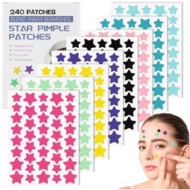 Parches para Acné, 3 Tamaños(14/12/10 mm) Acné Parches Estrella Impermeable Hidrocoloides Pimple Patch con Aceite Árbol De Té y Ácido Salicílico Pimple Patches Diurno y Nocturno