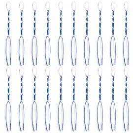 WEBEEDY Pack of 20 Tzitzits Tassel Prayer Scarf Accessories Tzitzits White with Blue Thread for Men Women Prayer Decoration