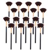 16 Pcs Fan Brushes for Facials Soft Blush Makeup Brush