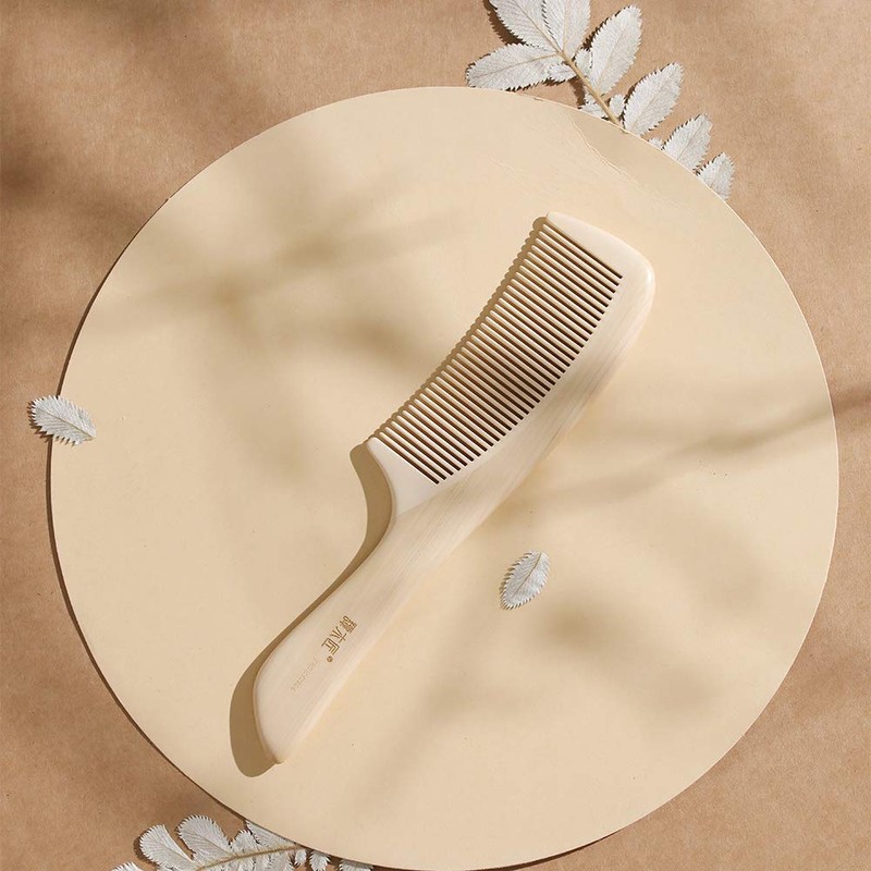 TAN MUJIANG YHSHY0204 Wooden Comb, Anti-Static, Dense Teeth Comb, Natural