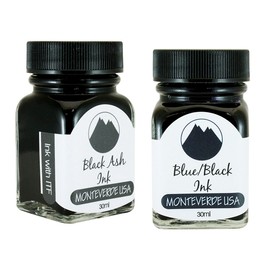 Monteverde 60ml Core Fountain Pen Ink Bottle (30ml Black Ash Ink Bottle G309BA, 30ml Blue/Black Ink Bottle G309BB)