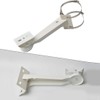 Rosebe Security Camera Housing Bracket Pole, Cylindrical, Square Column, Stainless