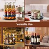 Nuovoware 9 Bottles Rotating Coffee Syrup Rack, Syrup Rack Organizer