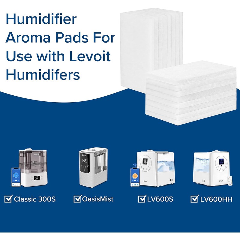 LEVOIT LUH-AP162-WUK Aroma-Pads, Cotton