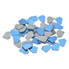MECCANIXITY 50pcs Sew on Acrylic Irregular Mirror Piece Flat Back