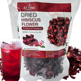 Dried Hibiscus Flower Blossam Tea 1.76 oz (50 grams) Herbal Thai Tea