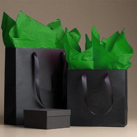 Green Tissue Paper for Gift Bags, 60 Sheets Decorative Art Tissue Bulk for Christmas Easter Spring Packaging DIY Art Crafts Birthday Wedding Holidays, 14 X 20 Inch