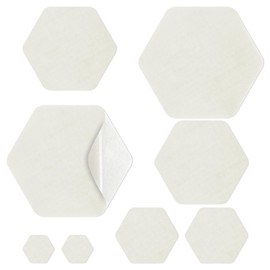 WILDREEDS 8Pcs Down Jacket Repair Patches, Waterproof Self-Adhesive, Pre-Cut, Tear-Resistant Rip-Stop Nylon Patches for Jackets, Puffer Jacket, Tents-Cream White