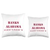 Banks Alabama Coordinates Souvenir Throw Pillow
