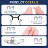sourcing map 10 Pairs Eyeglass Nose Pad 5mm Thickness PVC