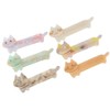 6 Pcs Cute Cat Hair Clips Acetate Small Cat Barrettes