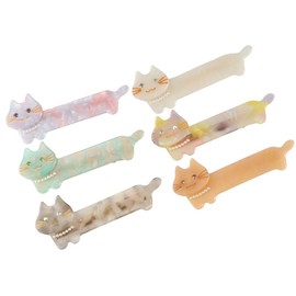 6 Pcs Cute Cat Hair Clips Acetate Small Cat Barrettes Fashion Kitten Hair Clips Sweet Duckbill Hair Clips for Women Girls