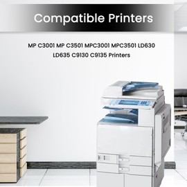MP C3501 MP C3001 Toner Cartridge Replacement for Ricoh 841578 841421 841422 841423 for MP C3001 C3501 MPC3001 MPC3501 Lanier LD630 LD635 Savin C9130 C9135 Printers | 4 Pack MPC3501 Toner cartridge