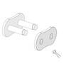 sourcing map 2Pcs #100H/ DIN/ISO 20AH Chain Master Connector Link