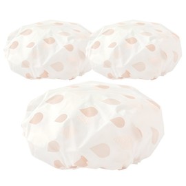 Clairela face wash waterproof shower hair cap, pink, 3 pcs / 클레어라 세안 방수 샤워 헤어캡, 핑크, 3개
