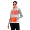 ORORO Women's Lightweight Heated Vest with Battery Pack (White,L)
