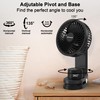 AMACOOL Desk Fan, Quiet Small Desktop Table Fans - 30Hrs