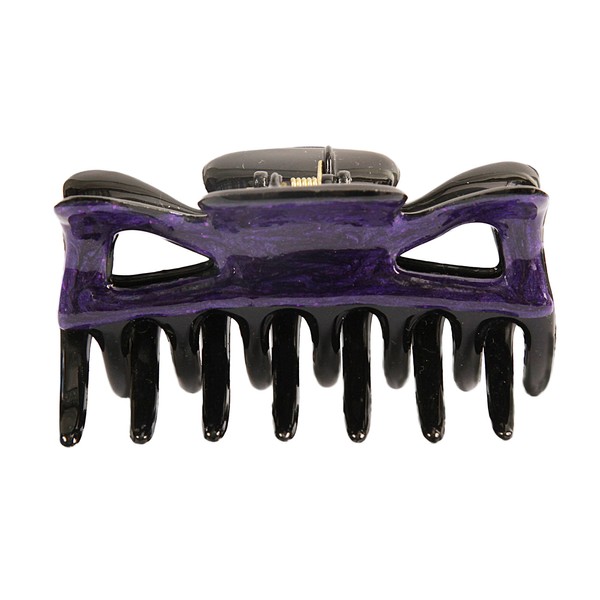 Caravan French Patented Decorated Claw Hand, Purple Enamel