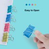 Ufmarine Medium Binder Clips 1.25 inch Length, (40 Pcs) Colorful