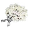 Imitation White Dogwood Wreath Simulation Vibrant Wreath Decoration for Home