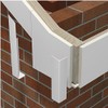 UPVC Plastic Fascia Board Straight Butt Joint White 300mm Square