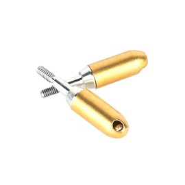 Sarini Archery Tips, Copper Whistling Arrowhead, Outdoor Practice Whistles, Arrowhead, Signal Whistle, Arrowhead, Pack of 6, Inner Diameter 6.2 mm, Gold