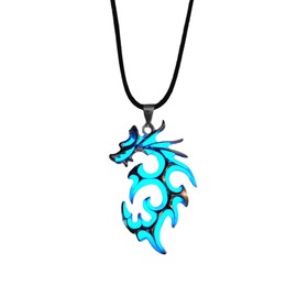 XURJUMI Dragon Necklace Stainless Steel Dragon Necklace Glow In The Dark Dragon Necklace For Women Men Summer Graduation Necklace Jewellery Gift, Alloys