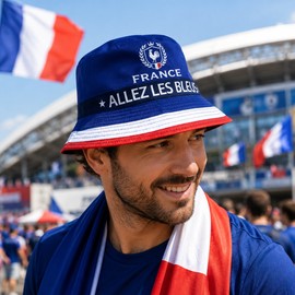 Reversible National Flag Bucket Hat for Soccer Fans – Unisex Sun Hat for Football Parties & Outdoor Events