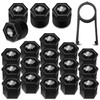 20 x Wheel Bolts Wheel Nuts Rim Lock Nuts Caps