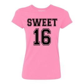 P&B Sweet 16 Birthday Women's T-Shirt, S, Azalea Pink