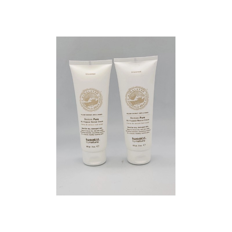 Tweak-d By Nature Restore Pure Rescue Cream 3 oz.~ UNSCENTED