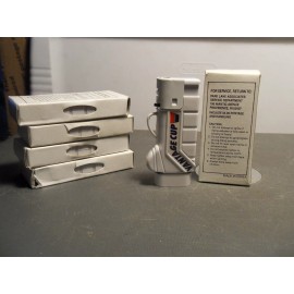 VANTAGE CUP 5 VINTAGE WHITE GOLF BAG VANTAGE CUP BUTANE LIGHTER LOT OF FIVE NEW IN BOX