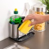 bremermann Sink Organizer with Sponge Holder and Dish Brush Holder,