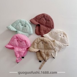 Kids' Padded Winter Balaclava Earflap Hat LF2848 - One Size 49-52cm Black 3ea