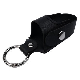 ieron Asthma Inhaler Holder PU Leather Protective Travel Mini Holster - Lightweight Carrying Case with Carabiner Clip (Black) - Compact and Stylish Inhaler Protecto