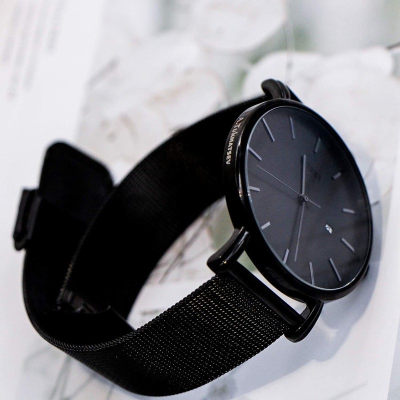 Men's Wristwatch, Simple, Waterproof, Analog, Business, Milanese Mesh Strap, Stylish,