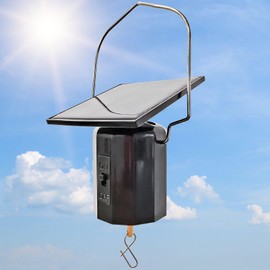 Eiryhope Solar Wind Spinner Motor, Revolving Solar Energy Operated Motor Rotating for Garden Spinners, Wind Chimes, Suncatcher, Hanging Display Motor for Patio Lawn Yard Art Decoration Outdoor Decor