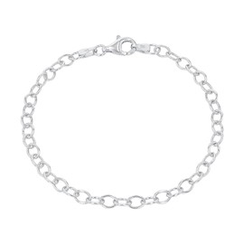 Amor 2038572 Women's Charm Bracelet 925 Sterling Silver 19 cm Silver Comes in Jewellery Gift Box, Sterling Silver, None