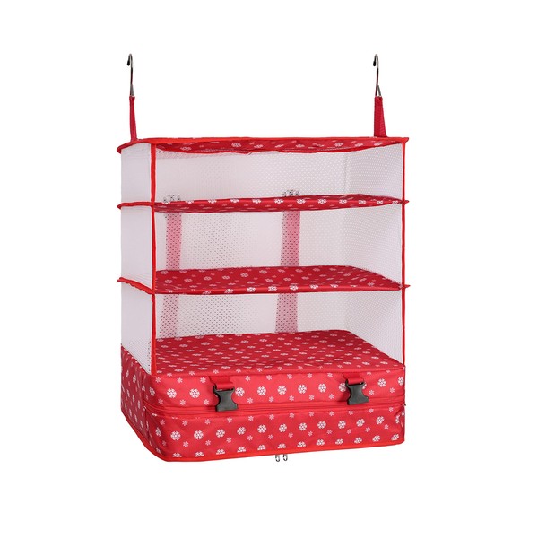 ELEZAY Hanging Packing Cubes Portable Travel Closet Collapsible Compression Clothes